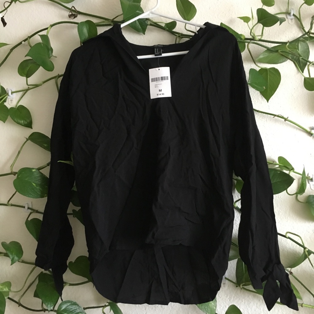 Dressy black forever 21 blouse